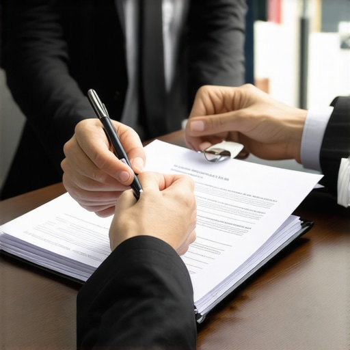 Immigration lawyer discussing legal strategies with client