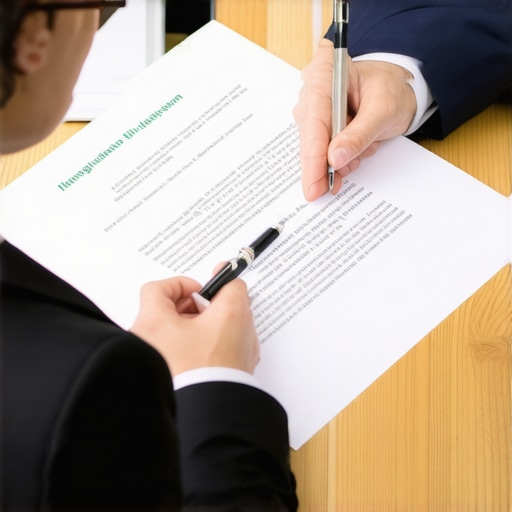 Lawyer and client discussing visa application strategies