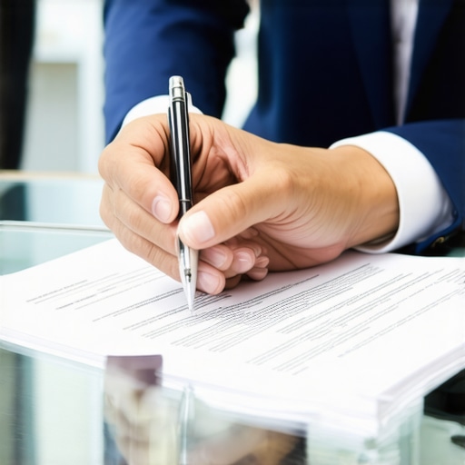 Lawyer and client discussing immigration documents
