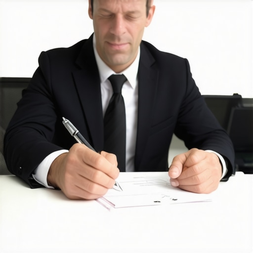 Legal Consultation for Deportation Defense Immigration lawyer discussing case strategy with a client over documents.