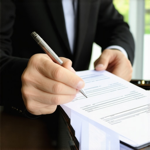 Lawyer and client discussing immigration strategy.