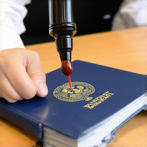 The document that proves your legal entry at the border